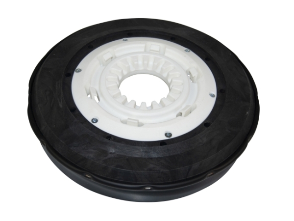 Schrubbbürste - mittel Poly 0,45 glatt weiß/Poly 0,75 glatt weiß
